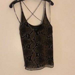 Zara - trf collection.  Spaghetti strap top.